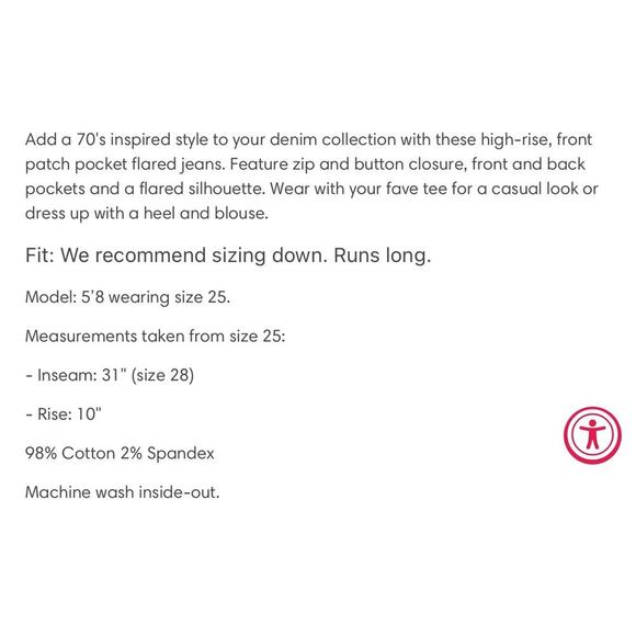 Risen Jeans Womens 11/30 Dark Wash Wide Leg Distressed High Rise RDP5522 Denim - Picture 6 of 7